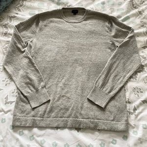 J Crew Cotton Crewneck Sweater - Grey (EUC)